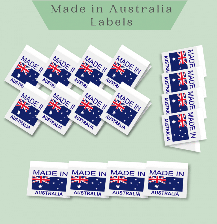 Made in AUSTRALIA labels -Premade Labels by Labelyze