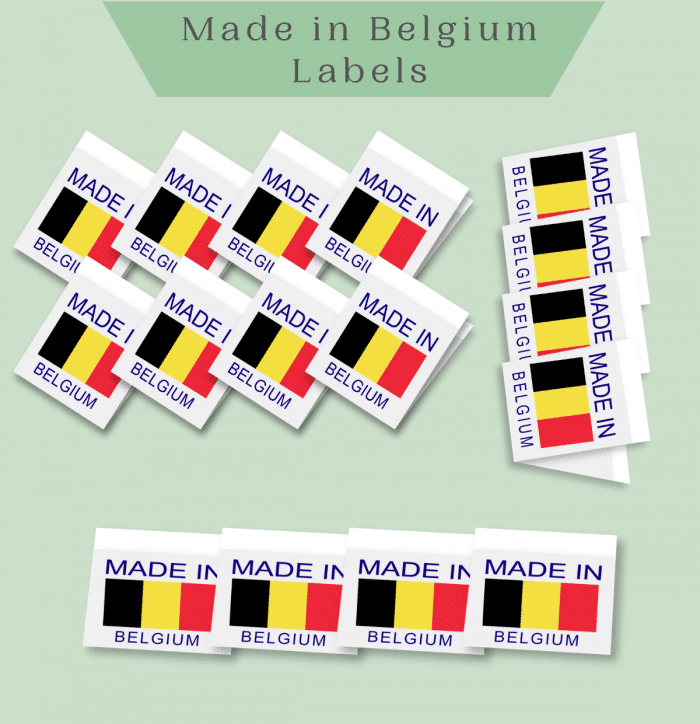Made in BELGIUM labels -Premade Labels by Labelyze