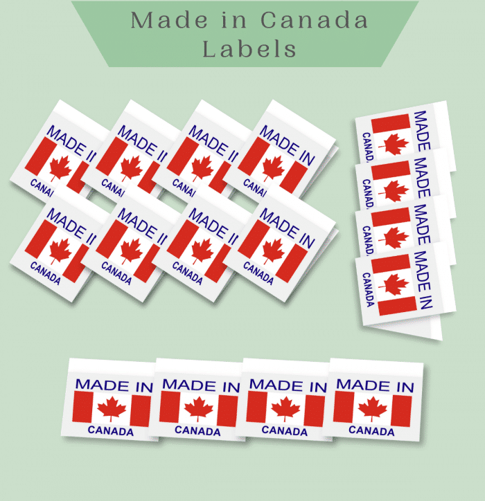 Made in CANADA labels -Premade Labels by Labelyze
