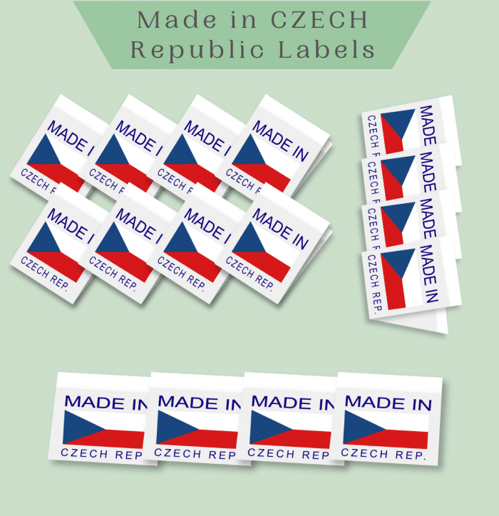 Made in CZECH REPUBLIC labels -Premade Labels by Labelyze