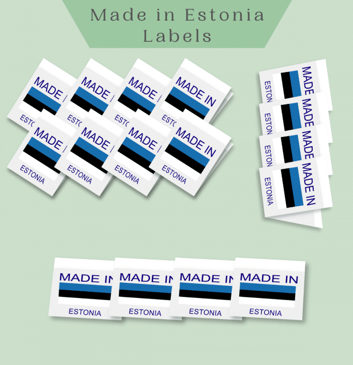 Made in ESTONIA labels -Premade Labels by Labelyze