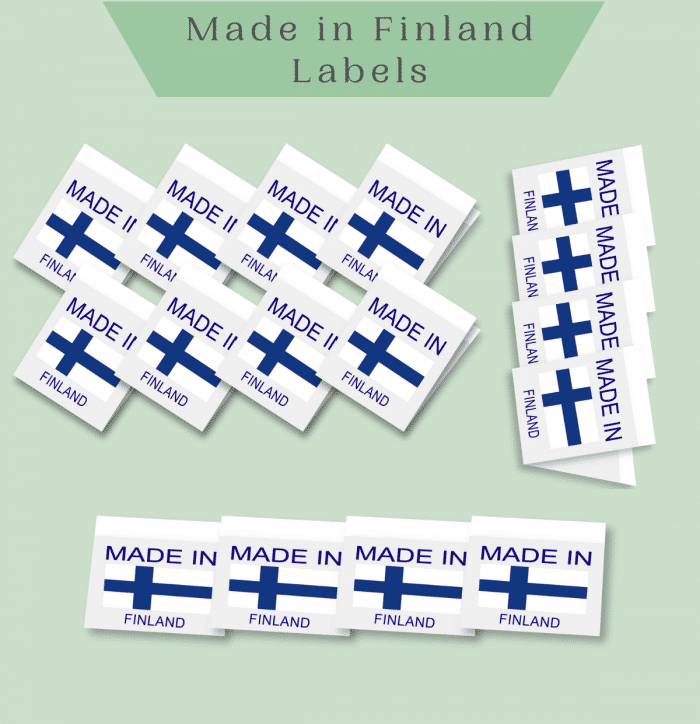 Made in FINLAND labels -Premade Labels by Labelyze