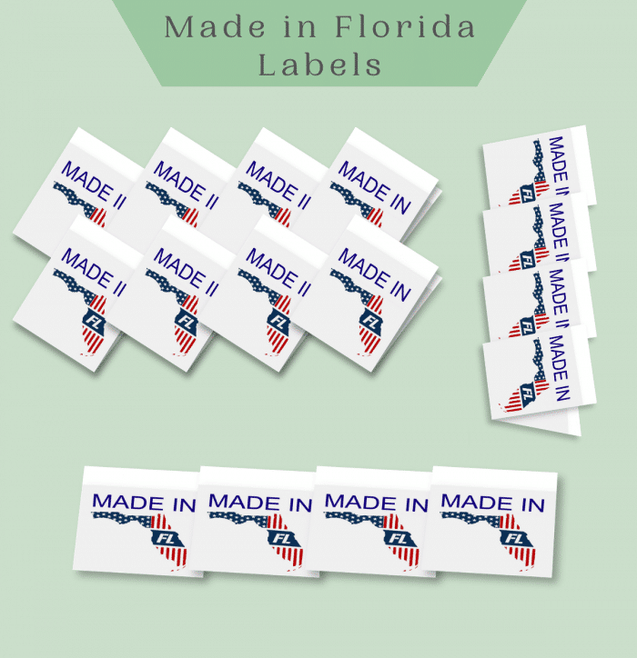Made in FLORIDA labels -Premade Labels by Labelyze