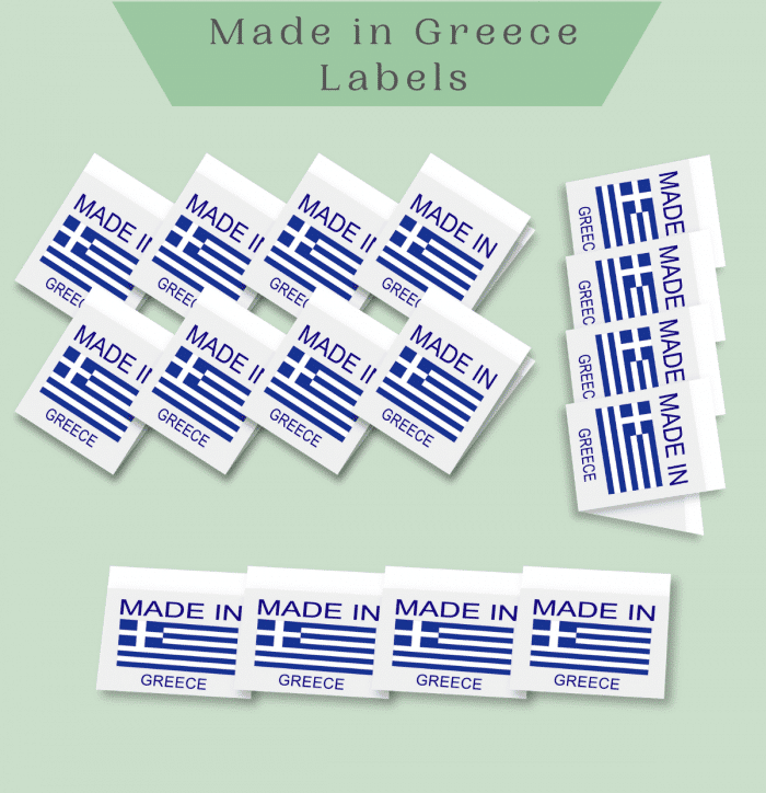 Made in GREECE labels -Premade Labels by Labelyze