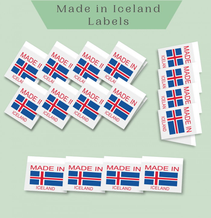 Made in ICELAND labels -Premade Labels by Labelyze