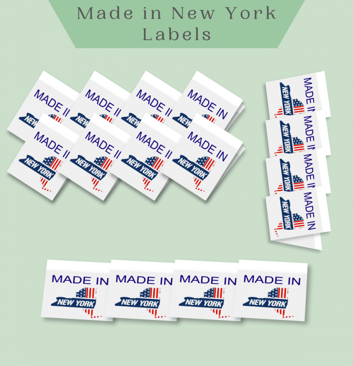 Made in NEW YORK labels -Premade Labels by Labelyze