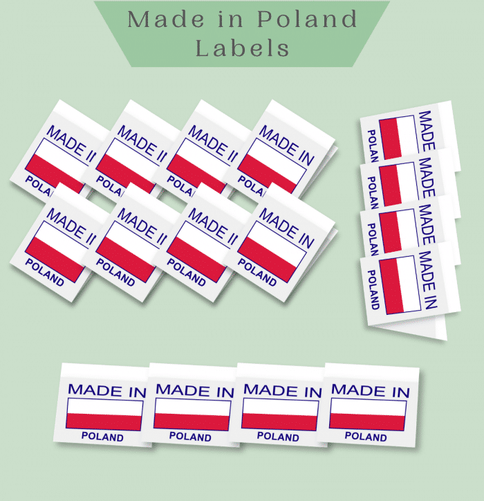 Made in POLAND labels -Premade Labels by Labelyze