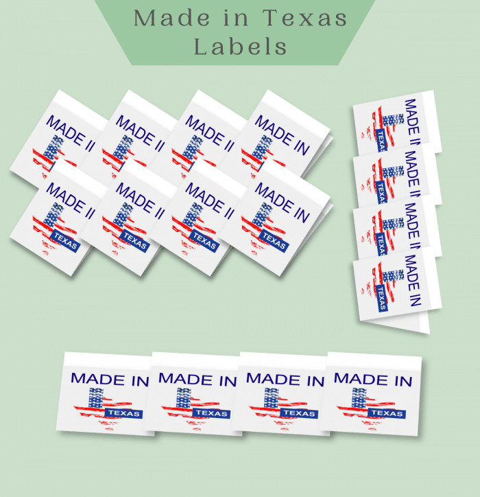 Made in TEXAS labels -Premade Labels by Labelyze