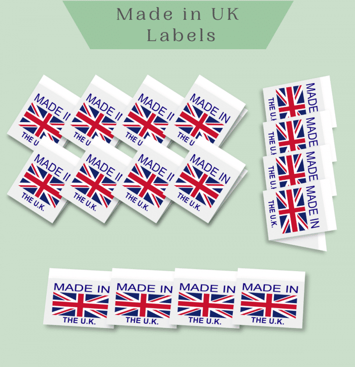 Made in UK labels -Premade Labels by Labelyze