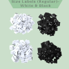 Size Labels Regular - White & Black