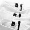 Woven Size Labels- Regular Black- Clothing Sample - Labelyze