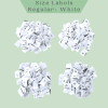 Woven Size Labels- Regular White - Labelyze